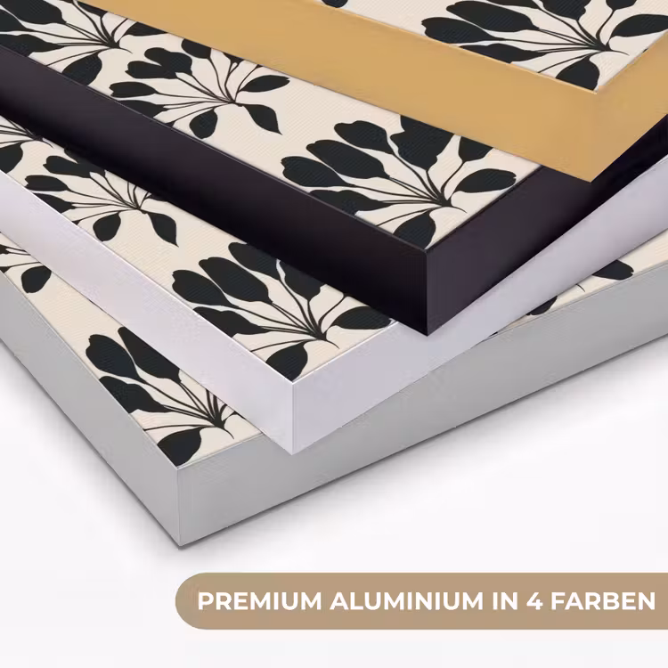 Abstract - Patroon - Zwart Textielframe zwart klein 947 -USP_kleurenDE