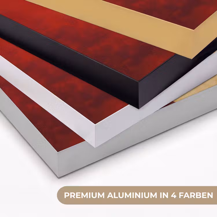 Abstract - Moeder - Kind - Rood Textielframe zwart klein -USP_kleurenDE