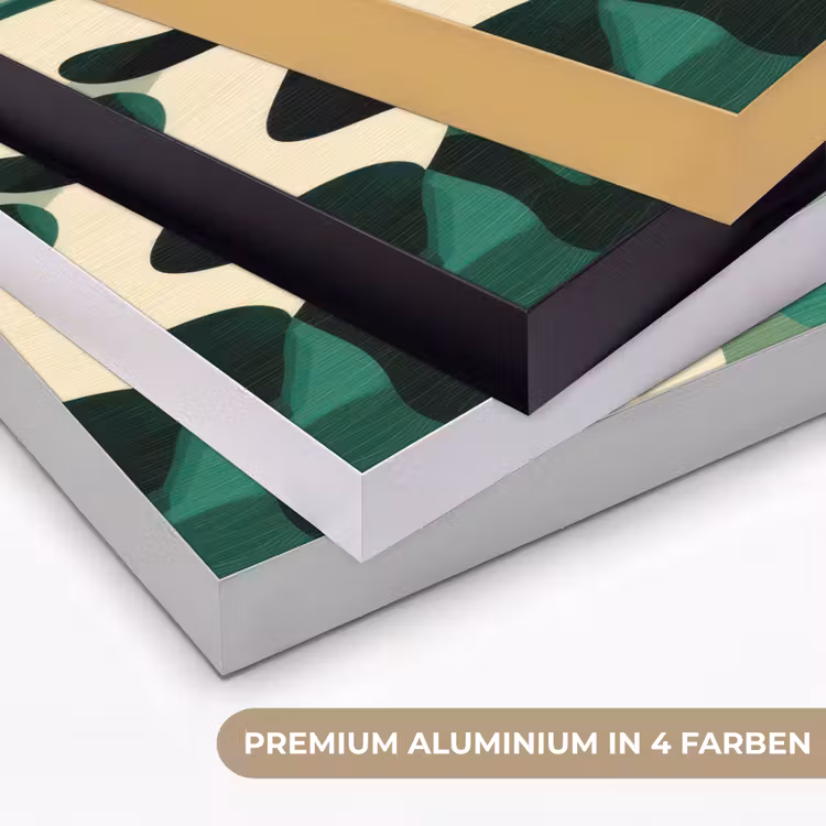 Abstract - Camouflage - Groen Textielframe zwart klein -USP_kleurenDE