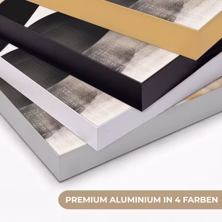 Abstract - Golven - Zwart - Verweerd Textielframe zwart klein -USP_kleurenDE