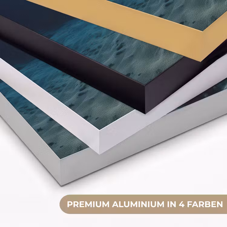 Anker - Ijzer - Zeebodem - Zand Textielframe zwart klein -USP_kleurenDE