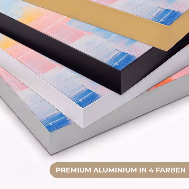 Aquarel - Pastel - Abstract - Kunst Textielframe zwart klein -USP_kleurenDE
