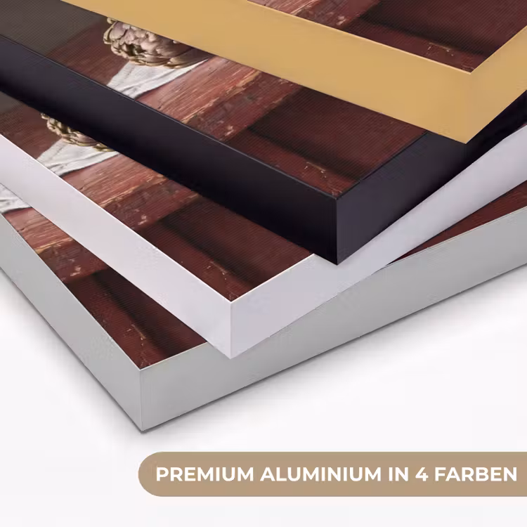 Art Frame - Artischocke – Essen – Rustikal - Artisjok - Eten - Rustiek Textielframe zwart klein