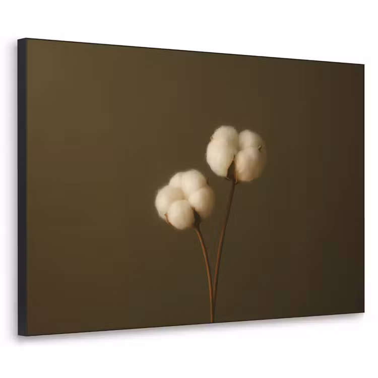Takken - Katoen - Wit - Bollen Textielframe zwart klein -3d