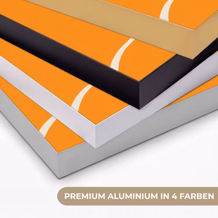 Takken - Bladeren - Minimalistisch - Blauw Textielframe zwart klein -USP_kleurenDE