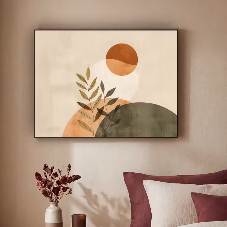 Takken - Vormen - Abstract Textielframe zwart klein -sfeer1