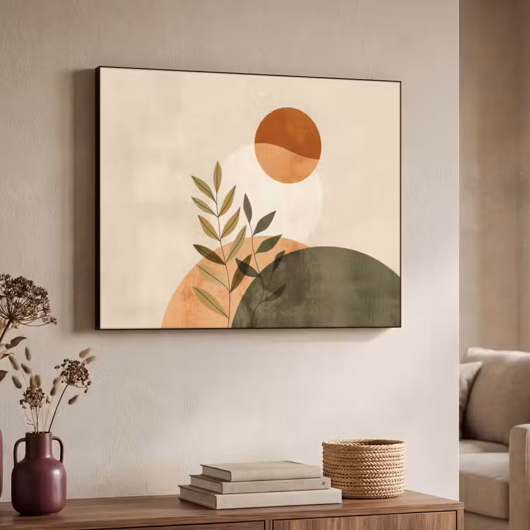 Takken - Vormen - Abstract Textielframe zwart klein -sfeer3