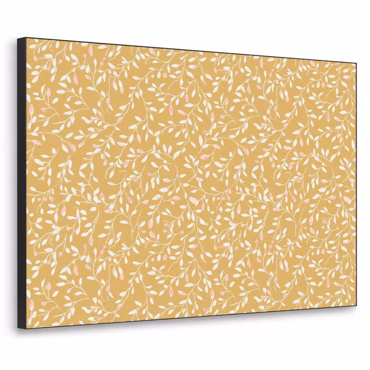 Takjes - Patroon - Oker Textielframe zwart klein 947 -3d
