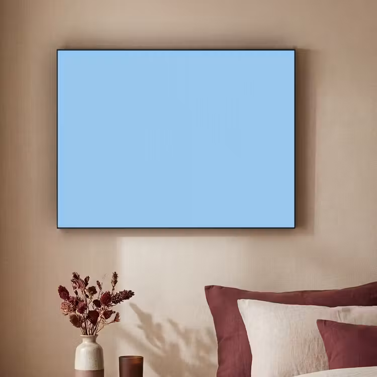 Baby - Blue - Blauw Textielframe zwart klein 947 -sfeer1