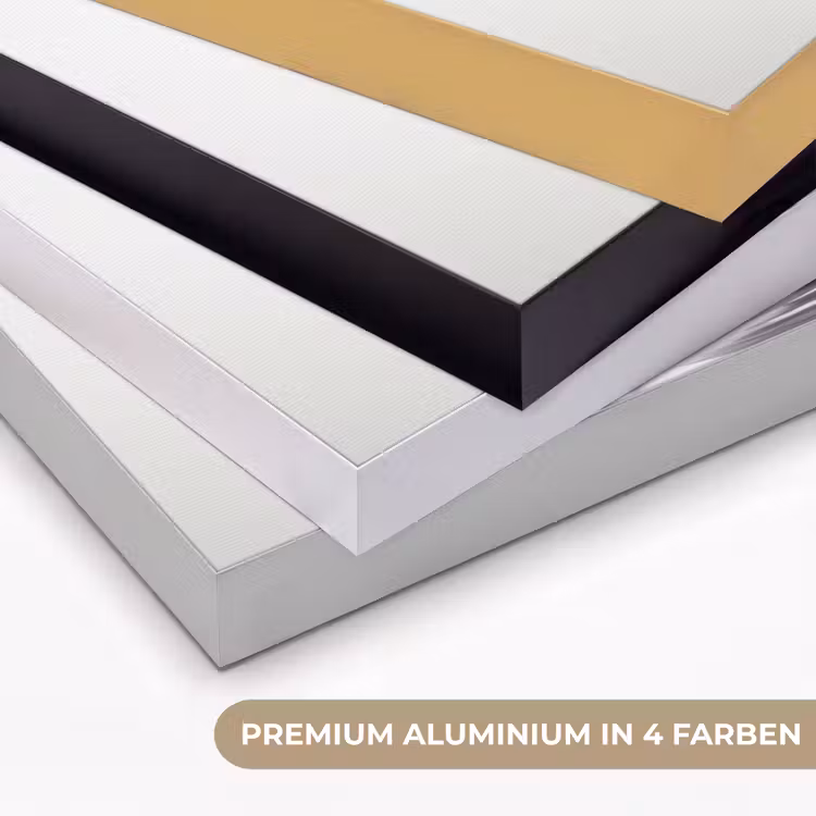 Bamboestammen - Water - Minimalistisch - Wit Textielframe zwart klein -USP_kleurenDE