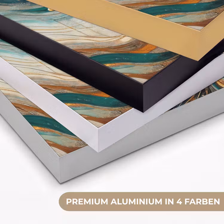 Levensboom - Boom - Abstract - Modern Textielframe zwart klein -USP_kleurenDE