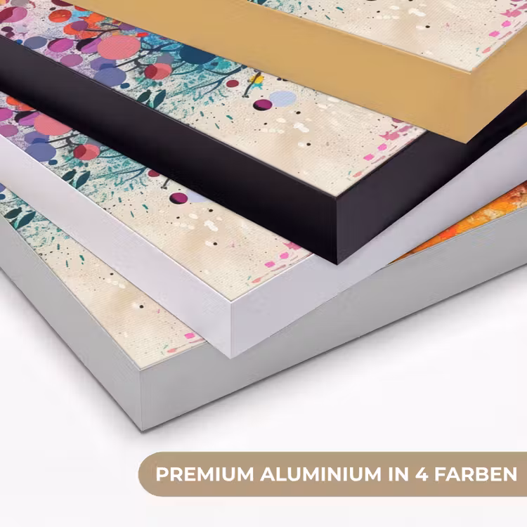 Levensboom - Natuur - Kleurrijk - Boom Textielframe zwart klein -USP_kleurenDE