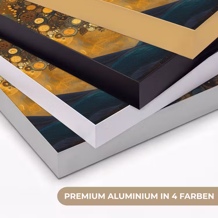 Boom - Industrieel - Abstract - Geel Textielframe zwart klein -USP_kleurenDE