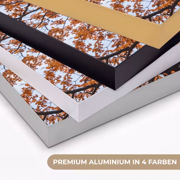Boom - Bladerdak - Herfst - Oranje - Sfeervol Textielframe zwart klein -USP_kleurenDE