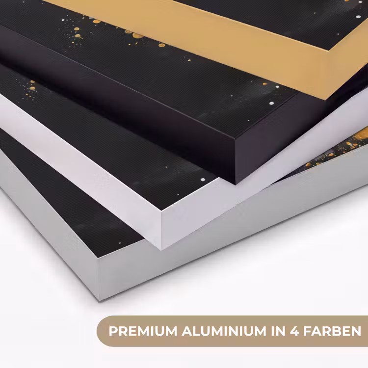 Boom - Zwart - Goud - Wit - Modern Textielframe zwart klein -USP_kleurenDE