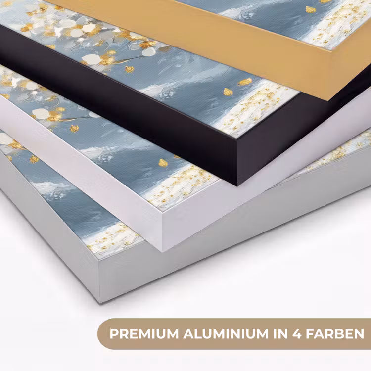 Boom - Winter - Levensboom - Modern - Goud Textielframe zwart klein -USP_kleurenDE
