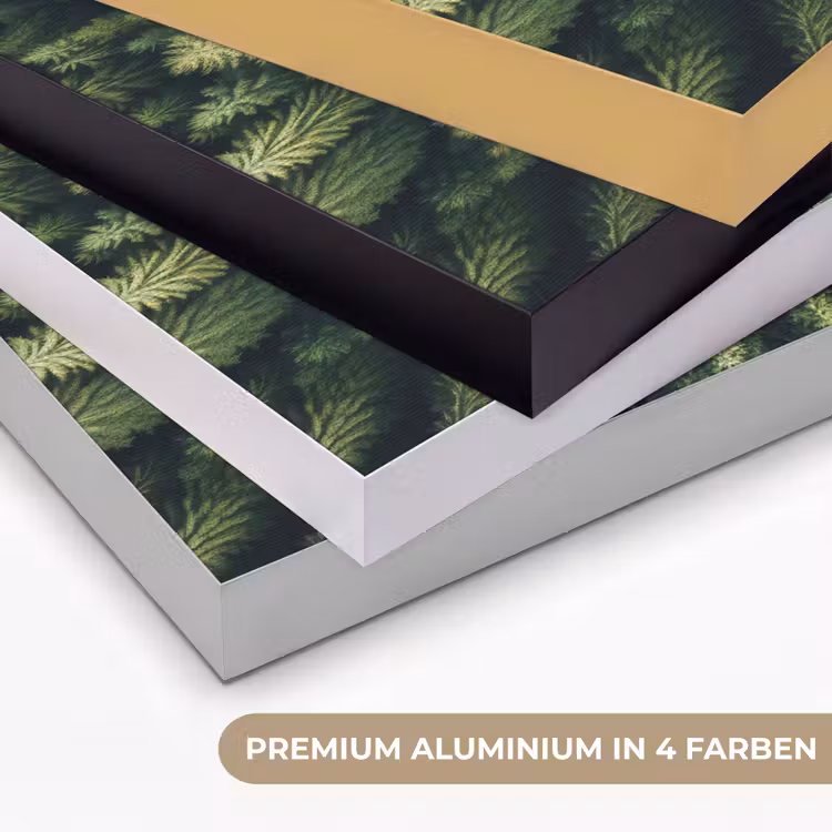 Bomen - Naaldwoud - Structuur Textielframe zwart klein -USP_kleurenDE
