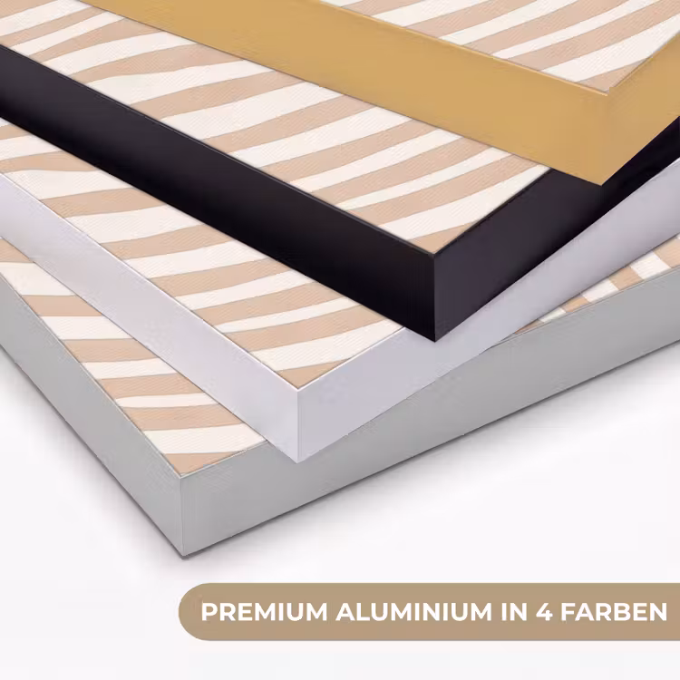 Beige - Aardspatroon Textielframe zwart klein -USP_kleurenDE