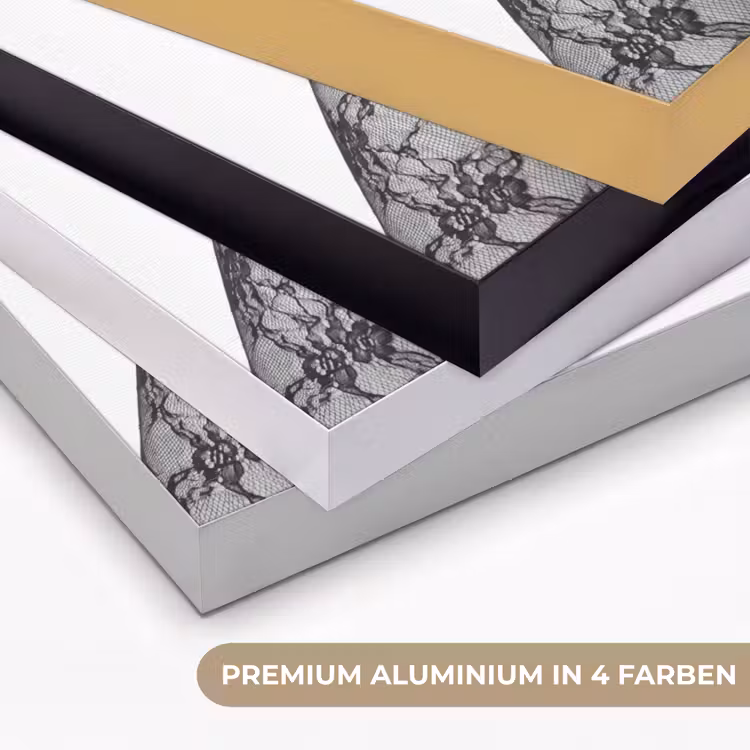 Benen - Kant - Hakken - Zwart - Wit - Uitdagend Textielframe zwart klein -USP_kleurenDE