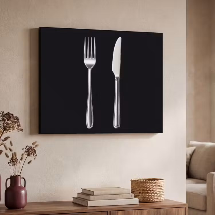 Bestek - Klassiek - Elegant Textielframe - compleet frame klein -sfeer3