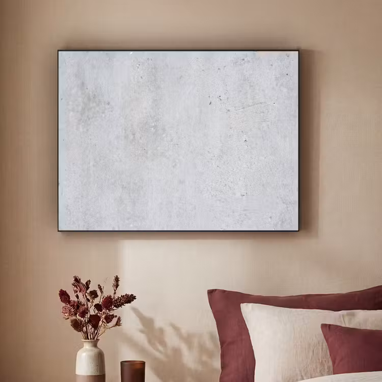 Beton - Textuur - Achtergrond - Grijs - Industrieel Textielframe zwart klein -sfeer1
