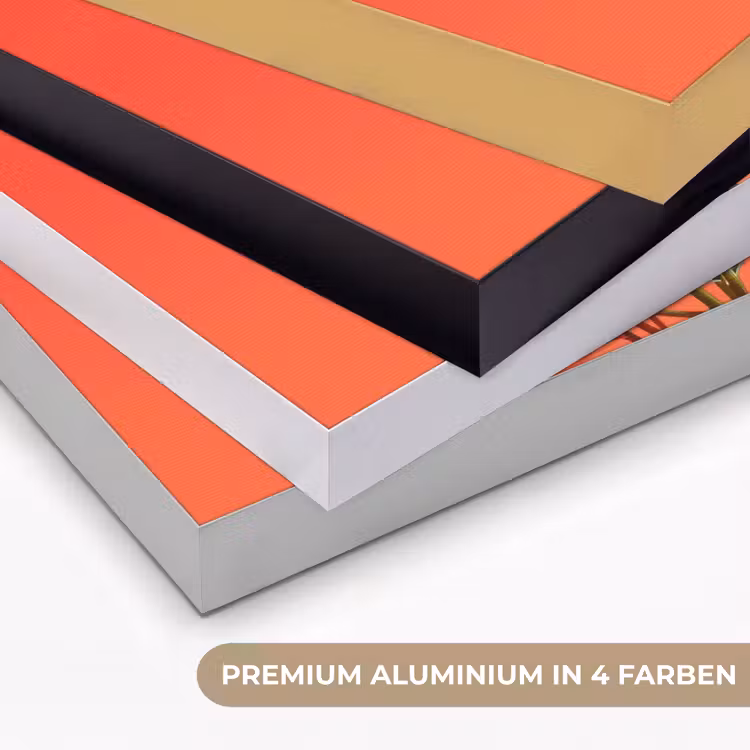 Bladeren - Nerven - Oranje - Structuur Textielframe zwart klein -USP_kleurenDE