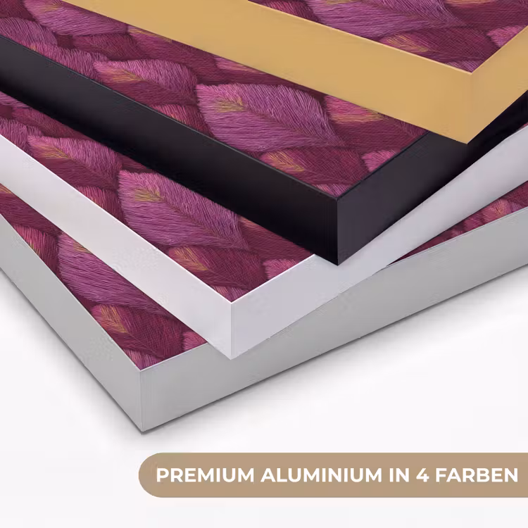 Bladeren - Patroon - Burgundy Textielframe zwart klein 947 -USP_kleurenDE