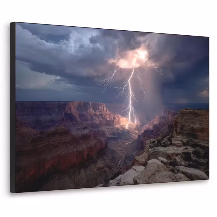 Bliksem - Wolken - Canyon Textielframe - compleet frame klein -3d