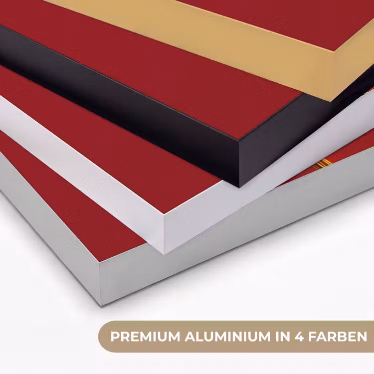Bloem - Goud - Glazen Textielframe zwart klein -USP_kleurenDE