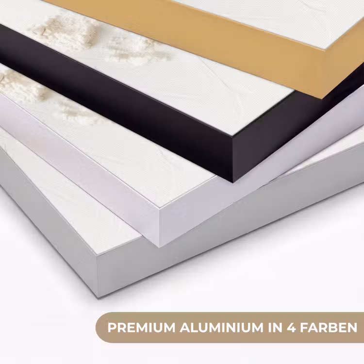 Bloem - Hout - Tarwe Textielframe zwart klein -USP_kleurenDE