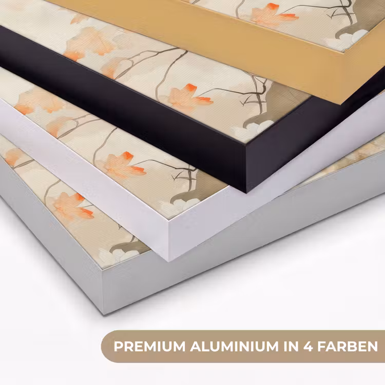 Bloemen - Japandi - Wabi sabi Textielframe zwart klein -USP_kleurenDE