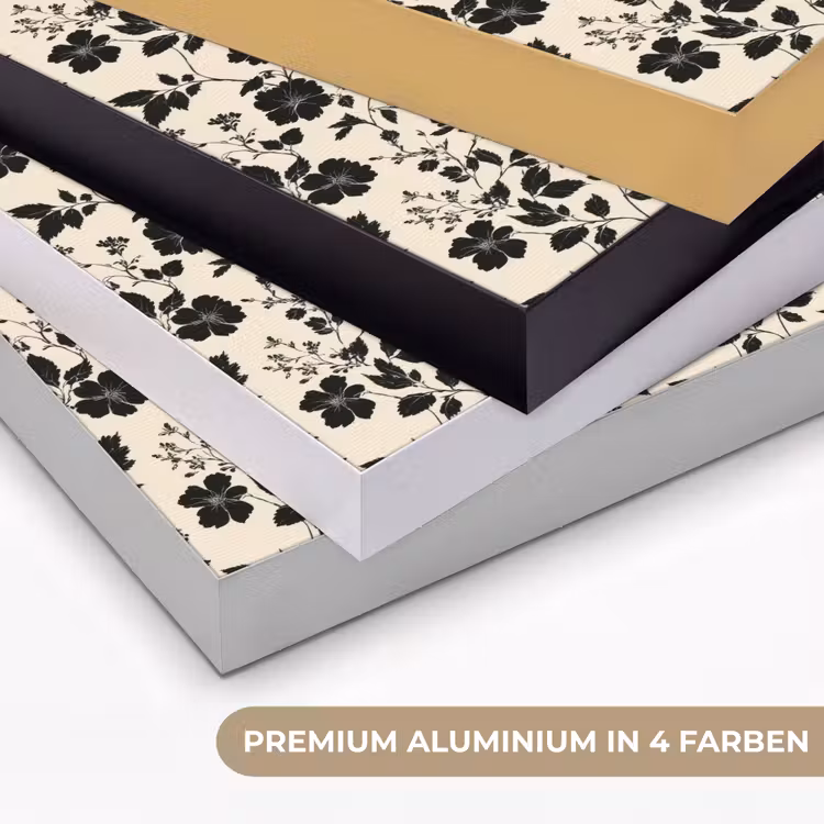 Bloemen - Dessin - Zwart Textielframe zwart klein 947 -USP_kleurenDE