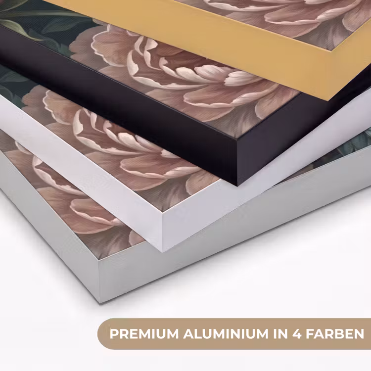 Bloemen - Vlinder - Natuur - Modern - Paars Textielframe zwart klein -USP_kleurenDE