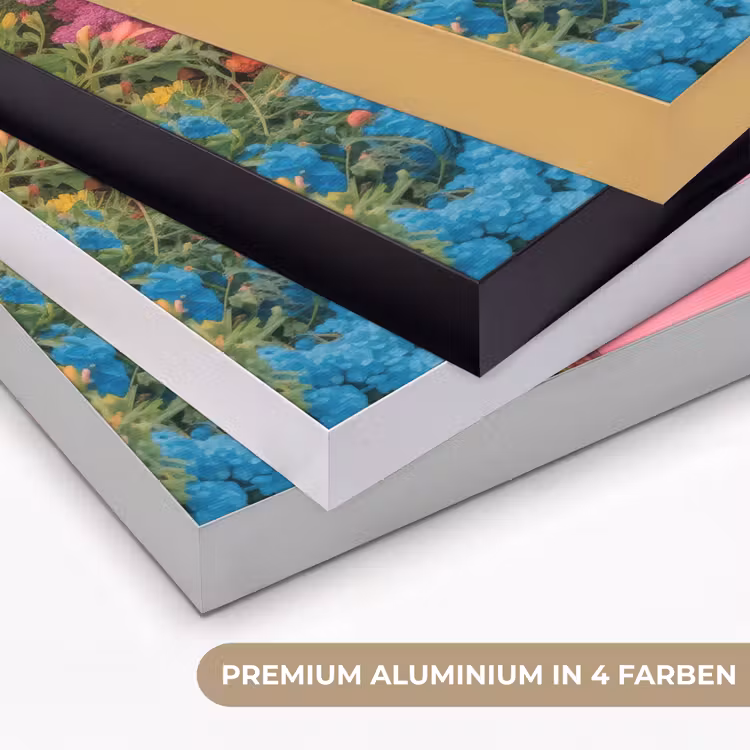 Bloemen - Deur - Roze Textielframe zwart klein -USP_kleurenDE