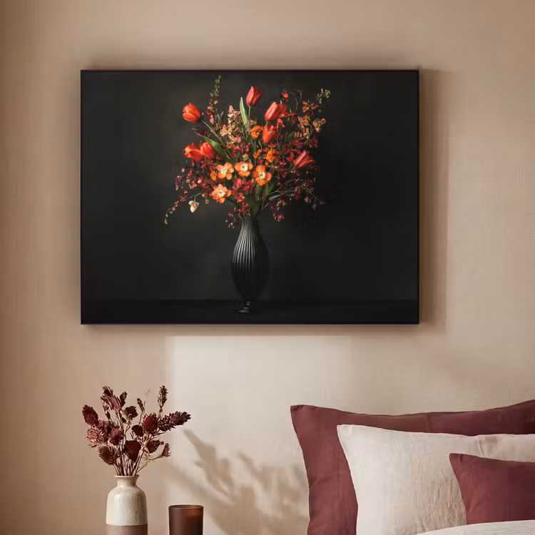 Bloemen - Takken - Boeket Textielframe - compleet frame klein -sfeer1