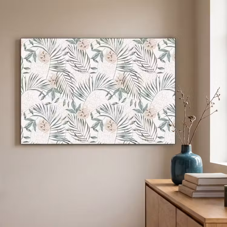 Bohemian - Bloemen - Bladeren - Jungle - Tropical Textielframe zwart klein -sfeer2