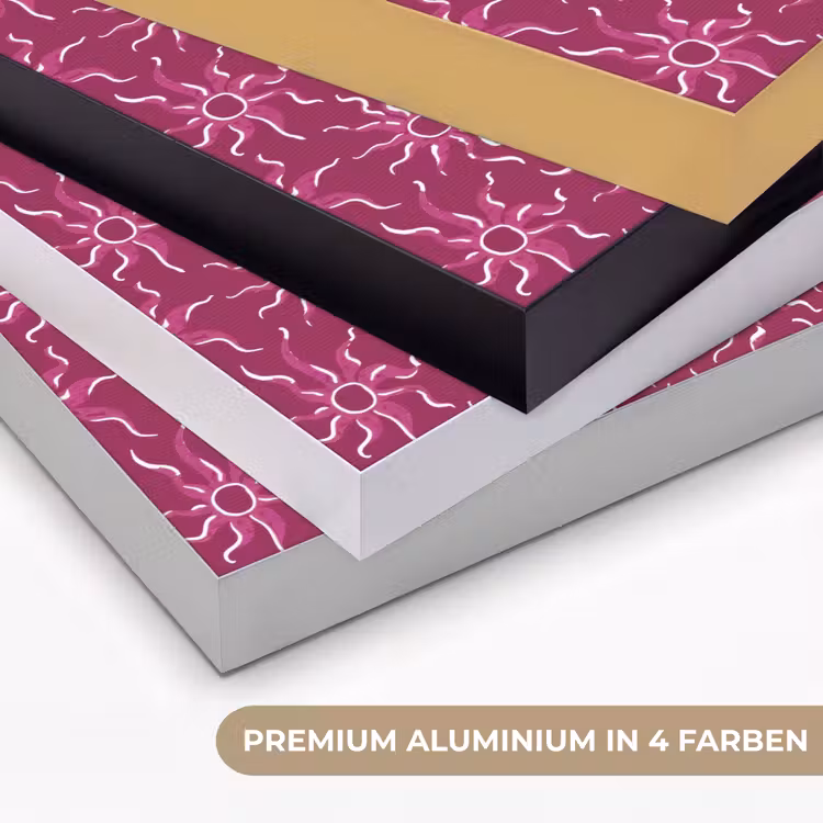 Bohemian - Zon - Magenta Textielframe zwart klein 947 -USP_kleurenDE