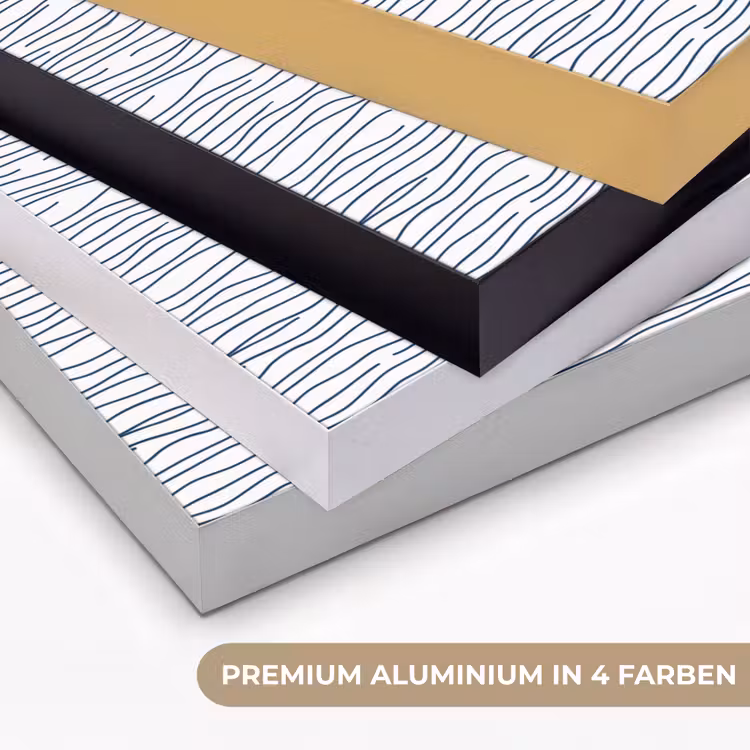 Boot - Water - Rood - Illustratie - Minimalistisch Textielframe zwart klein -USP_kleurenDE