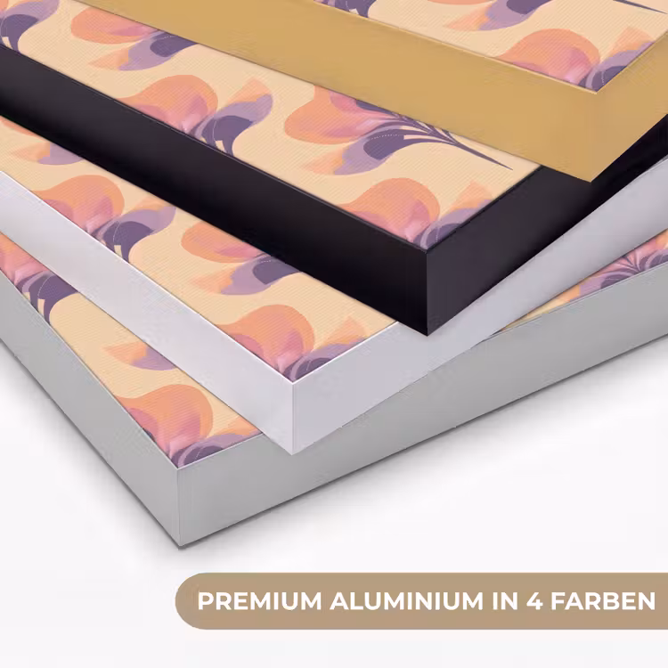 Botanisch - Patroon - Pastel Textielframe zwart klein 947 -USP_kleurenDE