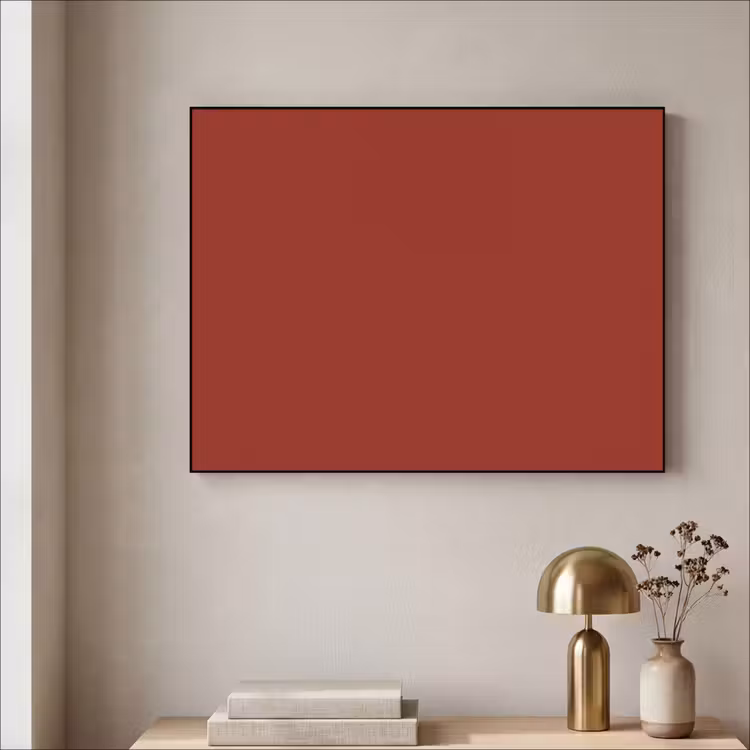 Burnt - Copper - Rood Textielframe zwart klein 947 -sfeer2