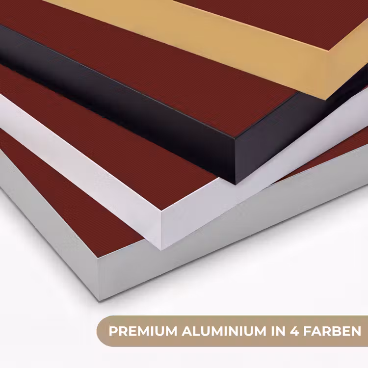 Burnt - Mahogany - Rood Textielframe zwart klein 947 -USP_kleurenDE