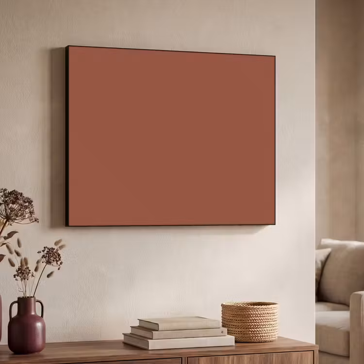 Burnt - Mahogany - Terracotta Textielframe zwart klein 947 -sfeer3