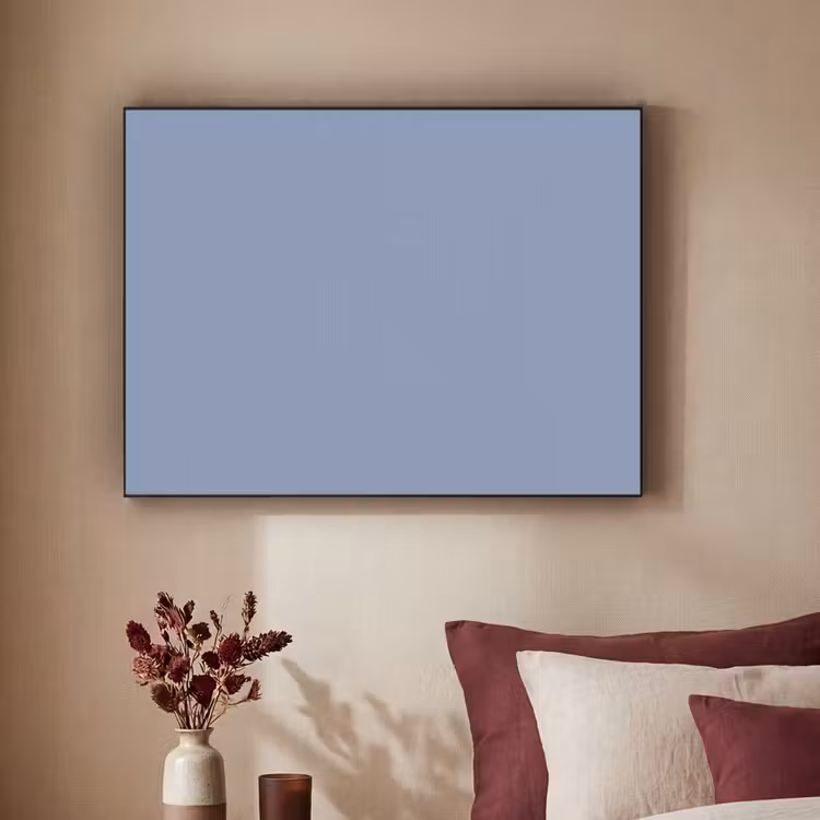 Canary - Champ - Blauw Textielframe zwart klein 947 -sfeer1