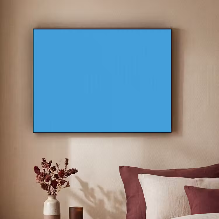 Cerulean - Breeze - Blauw Textielframe zwart klein 947 -sfeer1