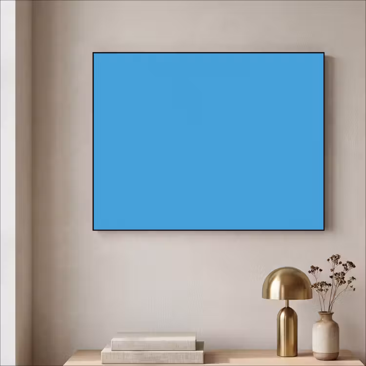 Cerulean - Breeze - Blauw Textielframe zwart klein 947 -sfeer2