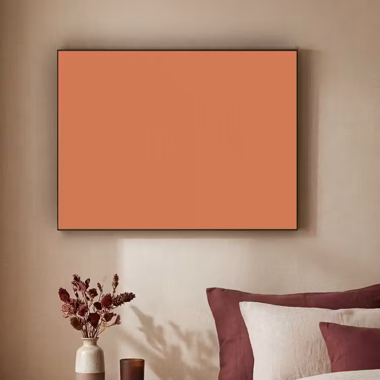 Classic - Terracotta - Oranje Textielframe zwart klein 947 -sfeer1