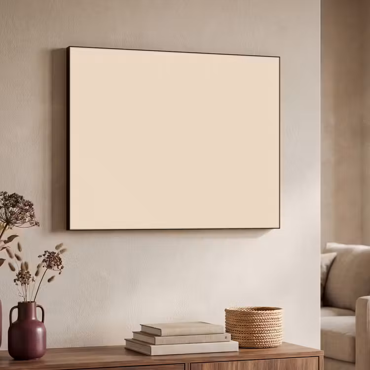 Cream - Nude - Neutraal Textielframe zwart klein 947 -sfeer3