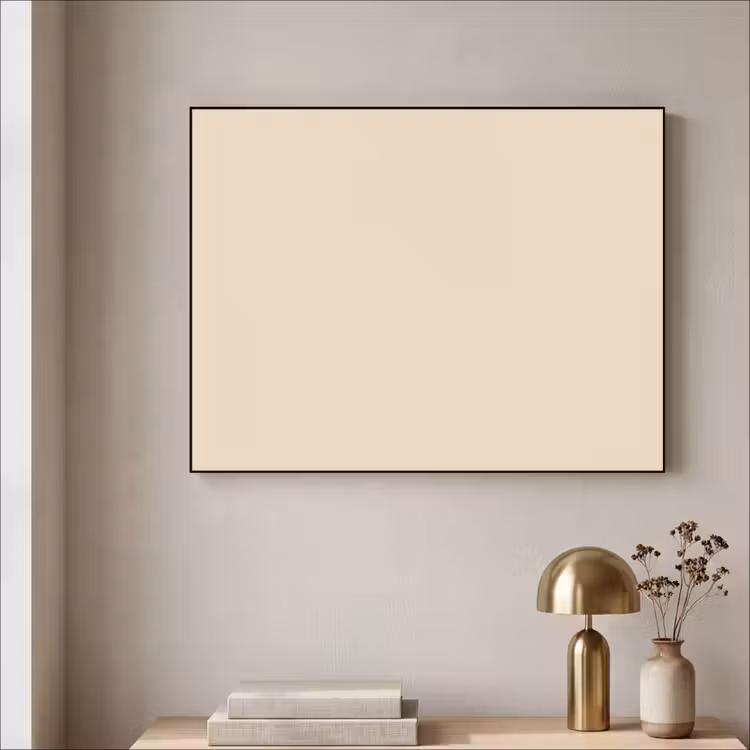 Cream - Nude - Neutraal Textielframe zwart klein 947 -sfeer2