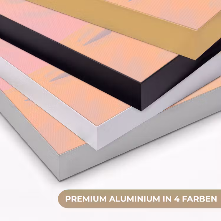 Croissant - Strik - Roze Textielframe zwart klein -USP_kleurenDE