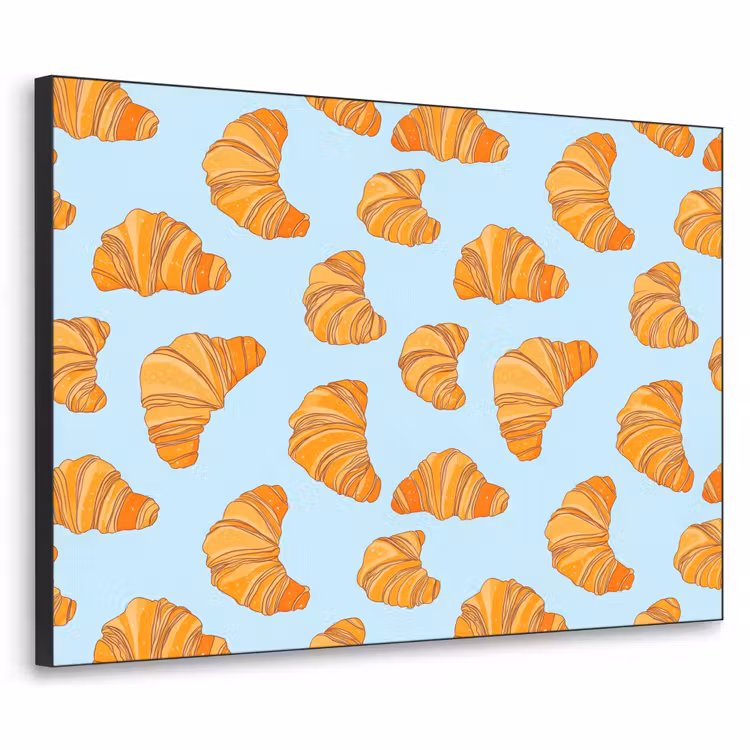 Croissant - Speels - Blauw Textielframe zwart klein 947 -3d